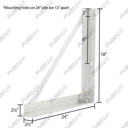 Trailer Tool Cabinet Mounting Brackets – 18" x 24" Aluminum – L & R Set 10.1824.KIT - FleetPro - FLEETPRO PARTS & TIRES