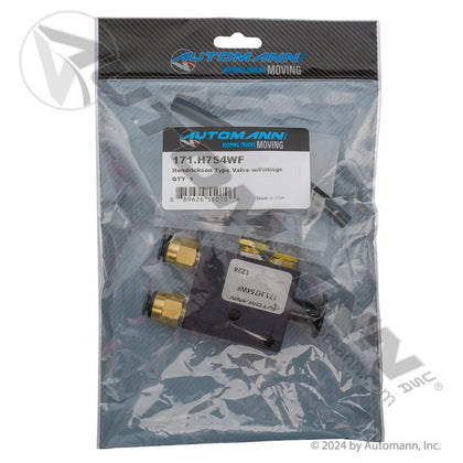 Trailer Dump Valve Assembly – Hendrickson Type – Includes Fittings & Hardware – Replaces VS - 25224 171.H754WF - Automann - FLEETPRO PARTS & TIRES