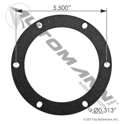 Hub Cap Gasket 8-Pack - 6-Bolt 5-1/2in Bolt Circle Fiber - SKF 453795 Stemco 330-3009 180.CR453795-8 180.CR453795-8 - SKF - FLEETPRO PARTS & TIRES