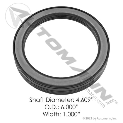 Conservator Trailer Axle Wheel Seal - HNBR 4.625 in Shaft - CR 46300 MER0143 181.AC2001 181.AC2001 - Automann - FLEETPRO PARTS & TIRES