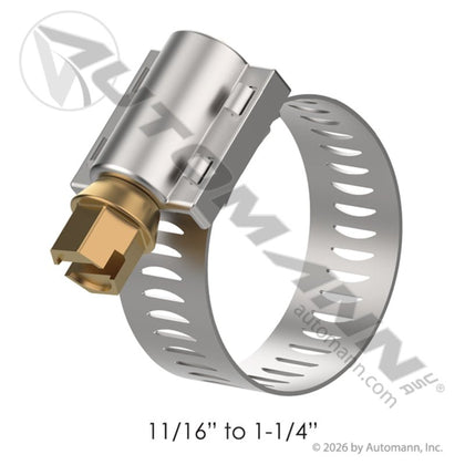 OE Breeze Worm Drive Clamp - 0.69" to 1.25" HC12 62012 32012 561.20012 - B 561.20012-B - Automann - FLEETPRO PARTS & TIRES