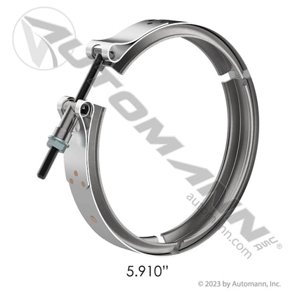5.91 Inch V - Band Clamp โ Stainless Steel โ Replaces Volvo 21021850 & RG Ray 10769 561.29591-B - Automann - FLEETPRO PARTS & TIRES