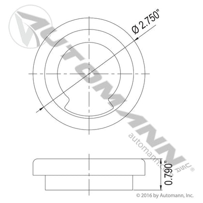 Light Grommet - Vinyl 2" Round Sealed - Trucklite 30728 Grote 43532 571.GR30 571.GR30 - Automann - FLEETPRO PARTS & TIRES