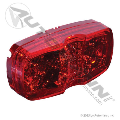 Bullseye Marker & Clearance LED Light - 2 x 4 in Red 12-Diode - Trucklite 2660 Grote G4602 571.LD26R12 571.LD26R12 - Automann - FLEETPRO PARTS & TIRES