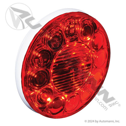 Stop Turn Tail & Back-Up LED Light - 4 Inch Red/White 14-Diode 55162 571.LD40RW14 571.LD40RW14 - Automann - FLEETPRO PARTS & TIRES