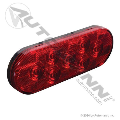 Stop Turn Tail LED Light - 6 Inch Oval Red 7-Diode - Maxxima M63346R STL12RB 571.LD60R7 571.LD60R7 - Automann - FLEETPRO PARTS & TIRES