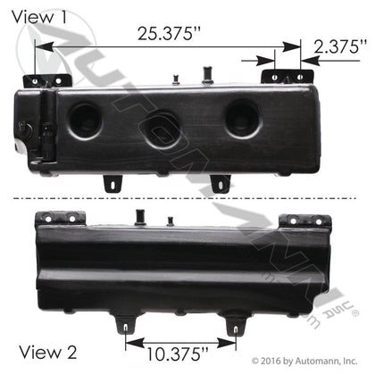 Volvo VNL Washer Fluid Reservoir โ Includes Pump โ Replaces 82711782 575.1085 - Automann - FLEETPRO PARTS & TIRES