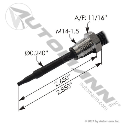 Volvo Mack EGR Temperature Sensor โ Sensata OE โ 13.9" Harness โ Replaces 21164790 577.96590OE - Sensata OE - FLEETPRO PARTS & TIRES
