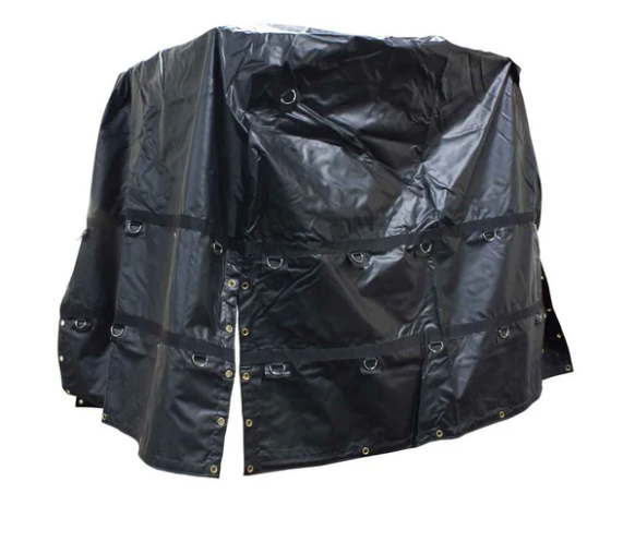 Coil Tarp 6' x 6' x 6' - 14 Oz w 2 D-Ring Rows