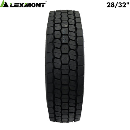 Lexmont D2 Pro Drive Tire 295/75R22.5 - 28/32" Tread Depth 16 - Ply E-MAX-D2 - Lexmont - FLEETPRO PARTS & TIRES