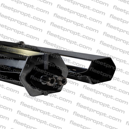 30" Black Spring - Loaded Mud Flap Hangers โ Straight Heavy - Duty Universal Pair โ 1 1/8" Bolt Spacing F-237 - FleetPro - FLEETPRO PARTS & TIRES