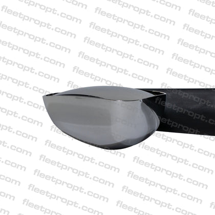 Cascadia Hood Mirror (2018–2026) – Passenger Side Chrome Cover – Heated – Replaces A22 - 77791 - 011 F-360124-RS32 - FleetPro - FLEETPRO PARTS & TIRES