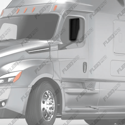 Cascadia Mirror Cover (2018–2026) – Driver Side Black – Replaces 22 - 78606 - 500 F-36123-LS32 - FleetPro - FLEETPRO PARTS & TIRES