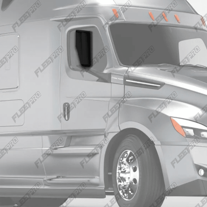 Cascadia Mirror Cover (2018–2026) – Passenger Side Black – Replaces 22 - 78606 - 501 F-36123-RS32 - FleetPro - FLEETPRO PARTS & TIRES