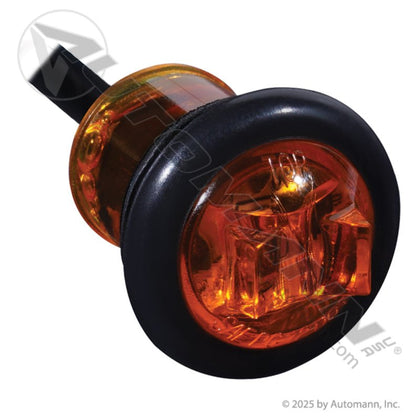 Marker Light LED 3/4in Round Amber 25-Pack - .180 Bullet Terminals SAE P2PC - Trucklite 33050Y3 571.LD33PA1-BLT-25