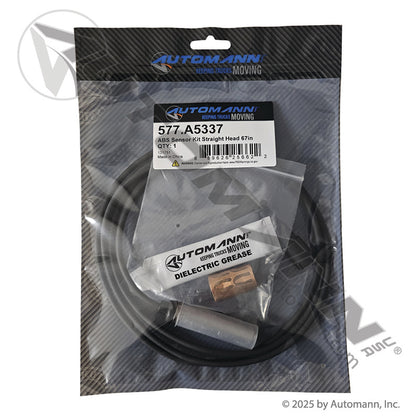 ABS Wheel Speed Sensor Kit - Straight Head 67in Cable 66mm Sensor - Meritor R955337 E12294 577.A5337