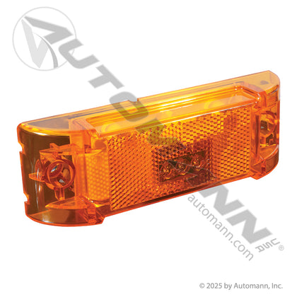 Reflex Marker & Clearance LED Light - 2 x 6 Inch Amber 3-Diode with Pigtail - 2150A M20330Y 571.LD21A3