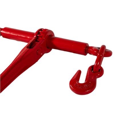Ratchet Chain Binder 5/16" - 3/8" with Slip Hook & Grab Hook - 6,600 lb WLL KLB006A - FleetPro - FLEETPRO PARTS & TIRES