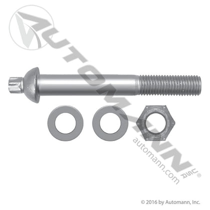 Hendrickson Pivot Bolt Kit – 7" Quik - Align Service Kit – Grade 8 – Replaces S - 24705 MHS205 - Automann - FLEETPRO PARTS & TIRES
