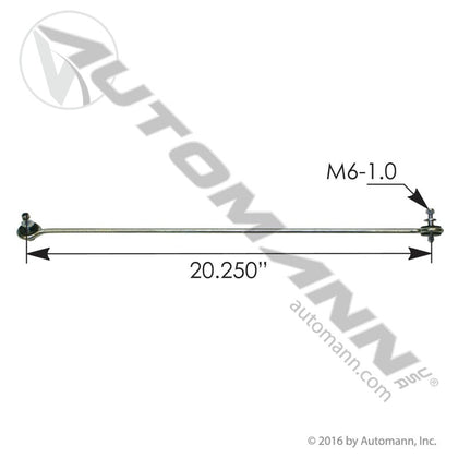 Air Suspension Leveling Valve Rod - 20.25" C - to - C Volvo 22379948 85141824 MSRK9692 MSRK9692 - Automann - FLEETPRO PARTS & TIRES