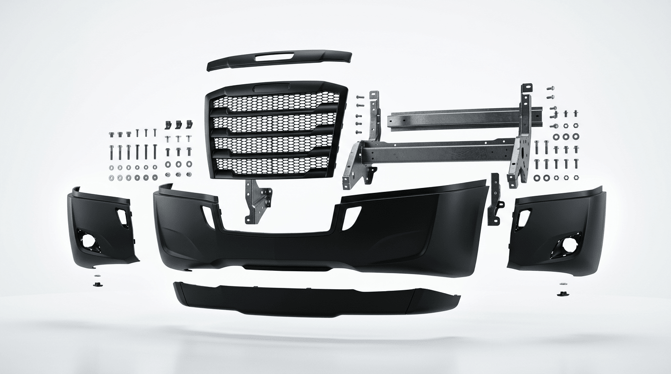Cascadia Corner Bumpers Keep Breaking – Quality Full Bumper Replacement We Stand Behind ($480) - FLEETPRO PARTS & TIRES