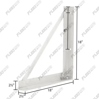Underbody Tool Cabinet Mounting Brackets – 18" x 18" Aluminum Set – L & R Pair 10.1818.KIT - FleetPro - FLEETPRO PARTS & TIRES