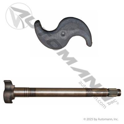 S - Cam Brake Camshaft RH – 28 Spline x 17 - 5/16" – Replaces Meritor 2210 - B - 6866 122.281710.04 - Automann - FLEETPRO PARTS & TIRES
