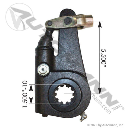 Meritor-Type Automatic Slack Adjuster - Type B 1-1/2in-10 x 5-1/2in Arm - R802317 R803025 E11410 139.1033 139.1033 - Automann - FLEETPRO PARTS & TIRES