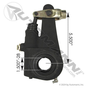 Meritor-Type Automatic Slack Adjuster - Unhanded 1-1/2in-28 x 5.5in Arm - E11401 R801070 3947646 139.2831
