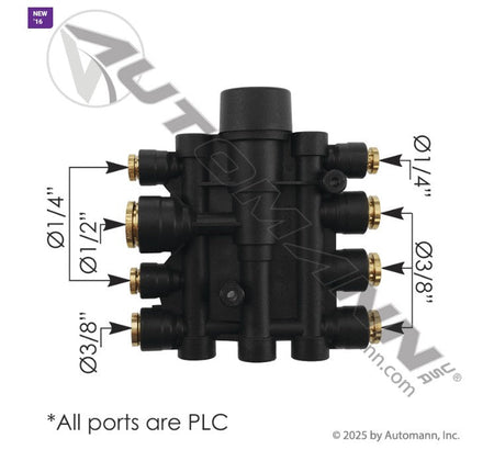Air PPV Manifold for Volvo & Mack (2010 - Up) – Pressure Protection Valve – Replaces 22196730 20913828 170.1022 - Automann - FLEETPRO PARTS & TIRES