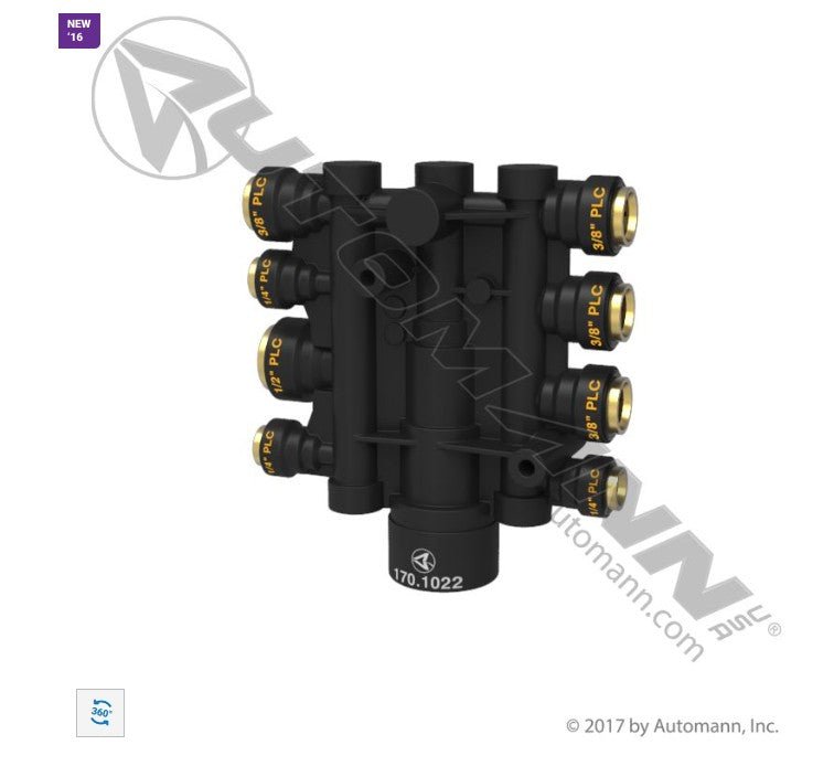 Air PPV Manifold for Volvo & Mack (2010 - Up) – Pressure Protection Valve – Replaces 22196730 20913828 170.1022 - Automann - FLEETPRO PARTS & TIRES