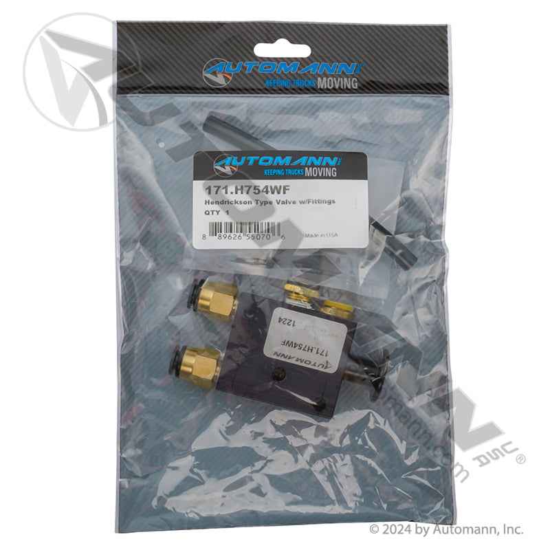 Trailer Dump Valve Assembly – Hendrickson Type – Includes Fittings & Hardware – Replaces VS-25224