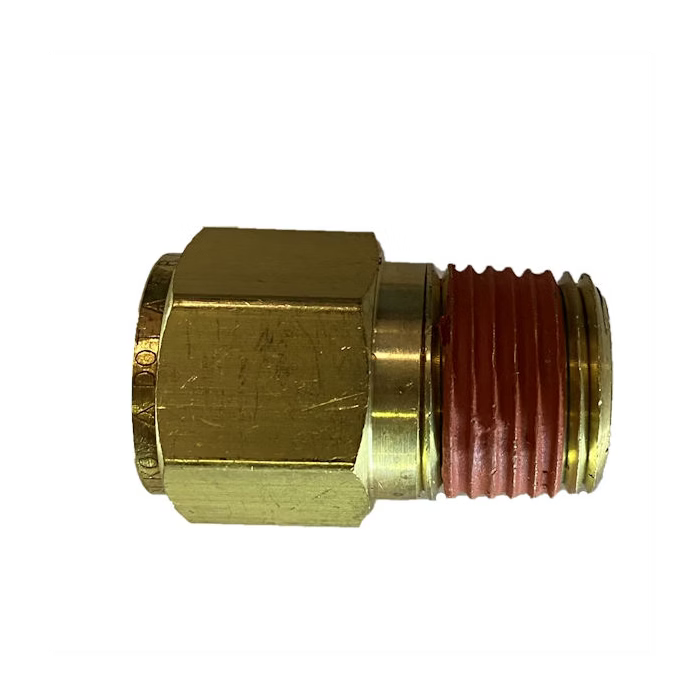 5/8 Tube Brass PLC Connector – 1/2" NPT Male – Replaces 177.13B6810D - Fleet Pro Parts & Tires Inc.