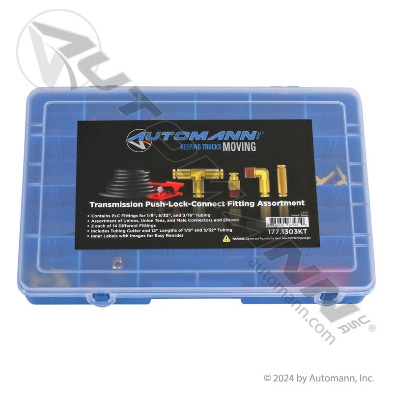 Brass PLC Transmission Fitting Kit - Transmission Air Line Push-to-Connect Kit - 177.1303KT 177.1303KT - Automann - FLEETPRO PARTS & TIRES