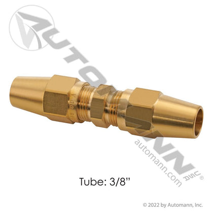 Brass Full Union - 3/8in Copper Air Brake Tubing DOT Fitting - Eaton 1362X6 Parker 62AB6 177.15626 177.15626 - Automann - FLEETPRO PARTS & TIRES