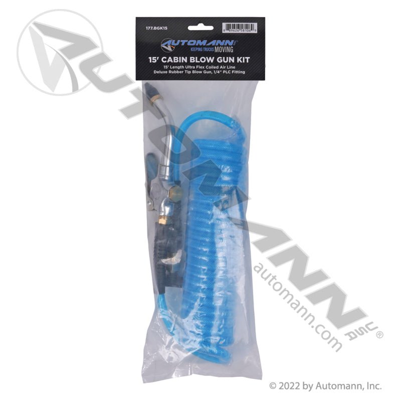 15ft Cabin Blow Gun Kit - 1/4" PLC Fitting 177.BGK15 177.BGK15 - Automann - FLEETPRO PARTS & TIRES