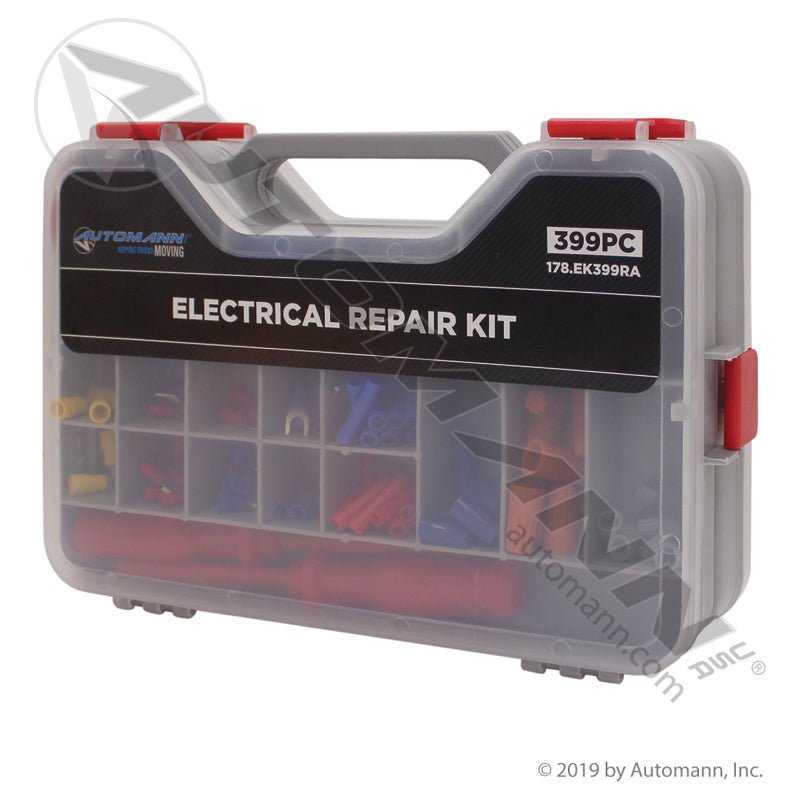 Electrical Repair Kit - 399 Piece Terminal & Fuse Assortment - Automann 178.EK399RA 178.EK399RA - Automann - FLEETPRO PARTS & TIRES