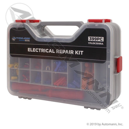 Electrical Repair Kit - 399 Piece Terminal & Fuse Assortment - Automann 178.EK399RA 178.EK399RA - Automann - FLEETPRO PARTS & TIRES