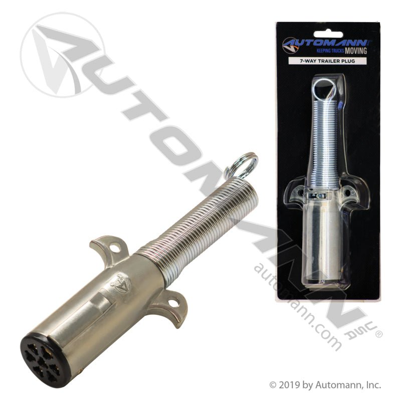 7 Pin Trailer Plug – Heavy - Duty Metal Housing – Replaces 15 - 730 & 421001 179.1016X-BP - Automann - FLEETPRO PARTS & TIRES