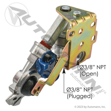 Blue Pivoting Service Gladhand Assembly - 3/8" Rear Port Automann 179.1105 179.1105 - Automann - FLEETPRO PARTS & TIRES