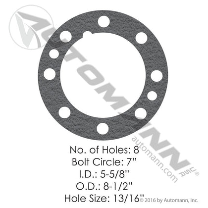 Freightliner Drive Axle Flange Gasket - Eaton 6823 Volvo/White 476075 180.10610 180.10610 - Automann - FLEETPRO PARTS & TIRES