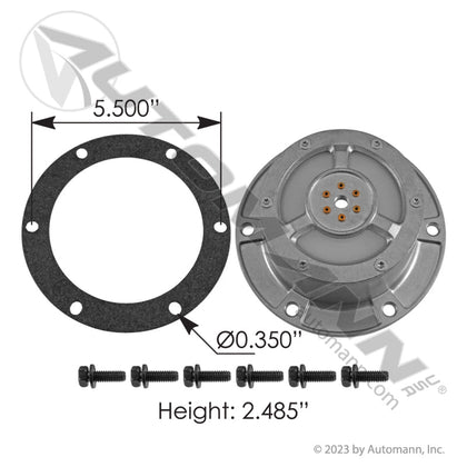 Meritor PSI Tire Inflation Hub Cap – SKF OE Aluminum – Replaces 3142600 180.CR1845 - SKF - FLEETPRO PARTS & TIRES