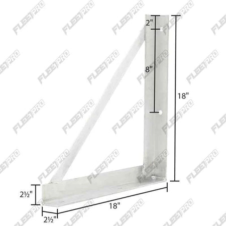 Underbody Tool Cabinet Mounting Brackets – 18" x 18" Aluminum Set – L & R Pair