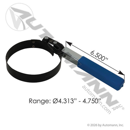 Cap-Band Oil Filter Wrench - Fits 4-5/16in to 4-3/4in Spin-On Filters - Replaces 54200 210.5025 210.5025 - Automann - FLEETPRO PARTS & TIRES