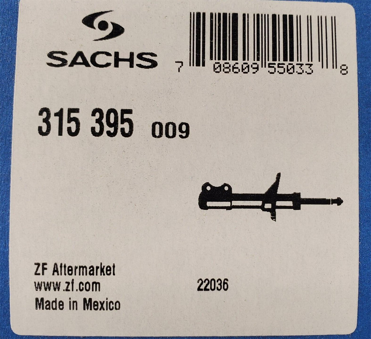 Sachs HD Rear Shock Absorber - Freightliner Rear Suspension - 16-13957-000 Monroe 65490 Gabriel 85724 315395 315395 - Sachs - FLEETPRO PARTS & TIRES