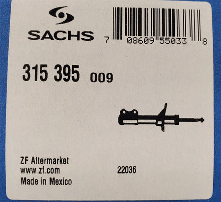 Sachs HD Rear Shock Absorber - Freightliner Rear Suspension - 16-13957-000 Monroe 65490 Gabriel 85724 315395 315395 - Sachs - FLEETPRO PARTS & TIRES