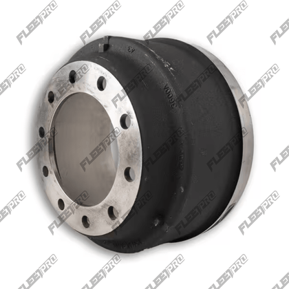 16.5 x 7 Brake Drum – 10 Hole Outboard Mount – 112 lbs – Replaces Gunite 3600AX 3600AX-Silver - FleetPro - FLEETPRO PARTS & TIRES