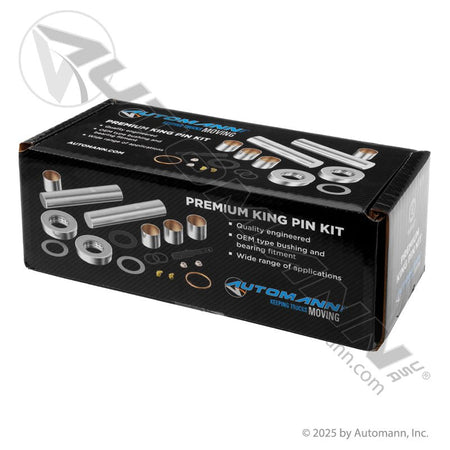 King Pin Kit with Composite Bushings - Meritor Double Draw Key Steer Axle - R201609 460.609C 460.609C - Automann - FLEETPRO PARTS & TIRES