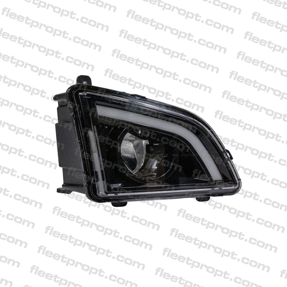 RH Fog Light, LED, Black Housing, 2018+, Volvo VNL. OEM 82775822, 564.96072R