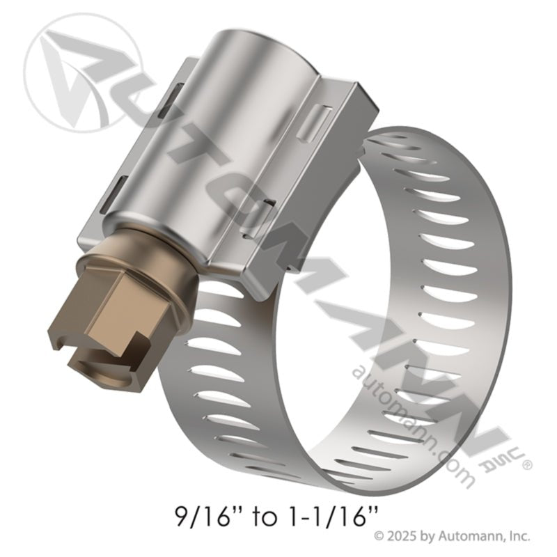 OE Breeze Worm Drive Clamp - 0.56" to 1.06" HC10 62010 32010 561.20010 - B 561.20010-B - Automann - FLEETPRO PARTS & TIRES